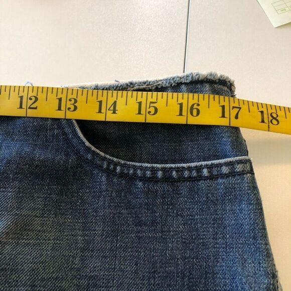 J. Crew Medium Wash Button Fly Jean Skirt Size 12 - Picture 8 of 11